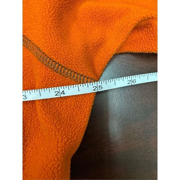 Under Armour Mens Loose Fit Orange 1/4 Zip Fleece Pullover Size X-Large - Picture 6 of 7